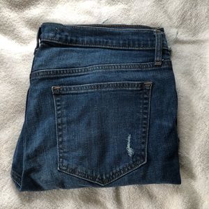 GAP Best Girlfriend Distressed Open Hem Jeans